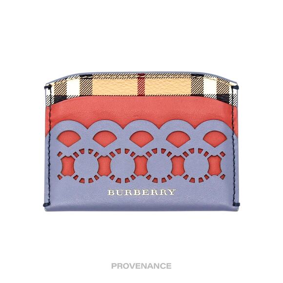 🔴 Burberry Card Wallet - Nova Check Laser Cut Patchwork - Picture 1 of 6